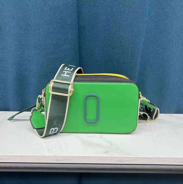 

designer the snapscamera shoulder bag women marc crossbody handbags luxury fashion leather white all black pink strap purse bag