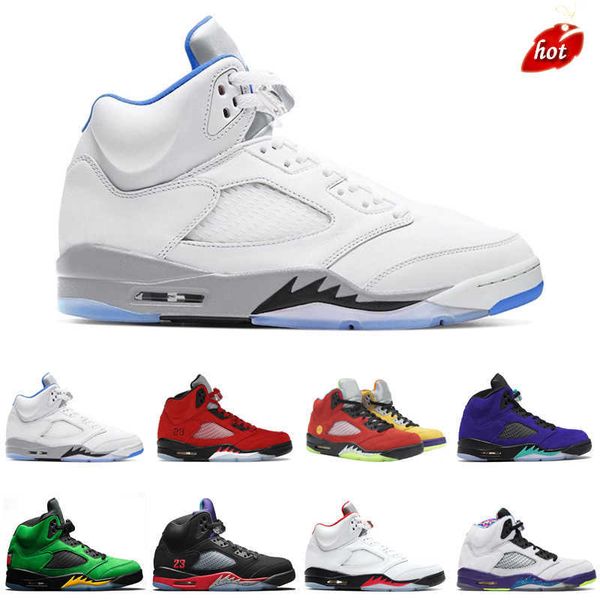 

2023 5 basketball shoes ale jumpman 5s raging red blue bird hyper royal alternate grape oregon ducks michigan inspire mens trainers sport