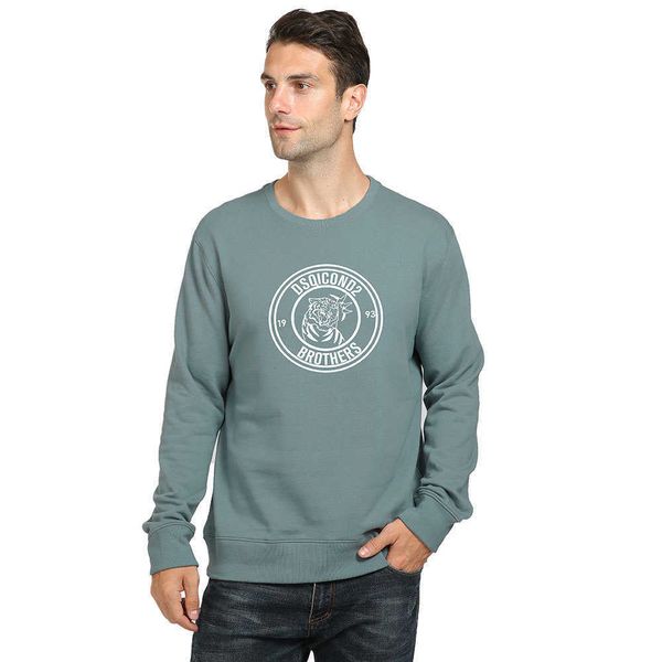 

hoodie men d2 hoody 22fw fashion square designer casual leisure print trendy brand tide men's sweater 2022 spring summer 8604, Black