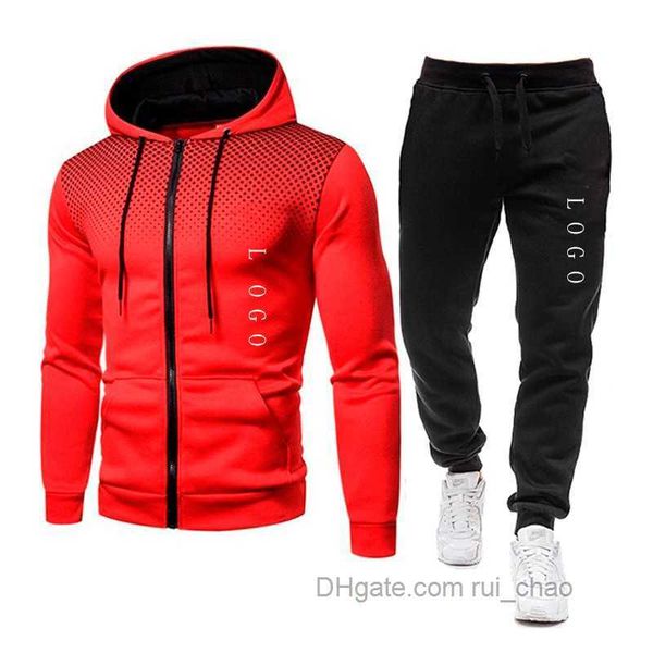 

designer tracksuits mens luxury sweat suits autumn winter brand men jogger sets jacket pants fashion sporting women hoodie hip hop ruichao, Gray