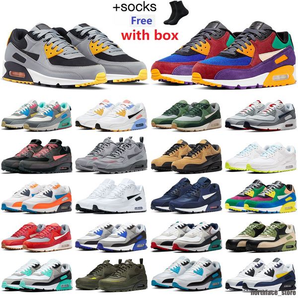 

90 running shoes men women 90s camo dancefloor green triple white black cool grey hyper grape cargo orange mens sports outdoor casual sneake