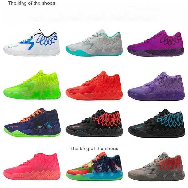 

running shoes sport shoe grade school mb01 rick morty kids lamelo ball queen city red for sale