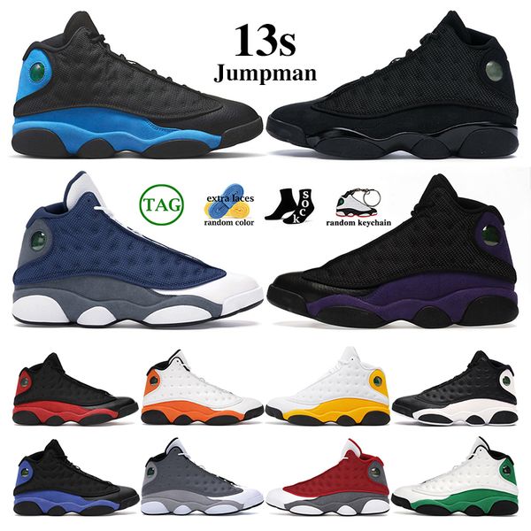 

13 13s men women basketball shoes brave french university blue black cat hyper royal flint bred chicago starfish lucky green del sol mens tr