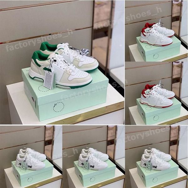 

2022 new designer casual shoes men women sneakers low-arrow trainers genuine leather sneaker out off office trainer lace-up stitching sneake, Black