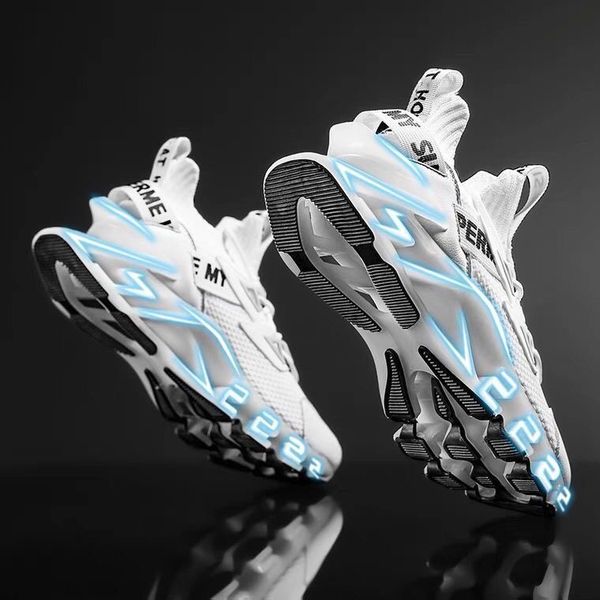 

fashion blade shoes large size breathable white net shoes running men shoe