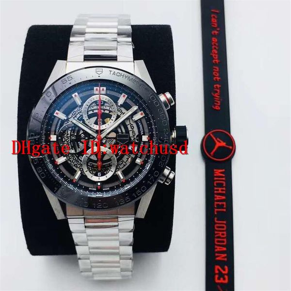 

xf factory stainless steel casual watch aerodyne dual time zone sapphire waterproof mens watches swiss 2824 automatic chronograph 244u, Slivery;brown