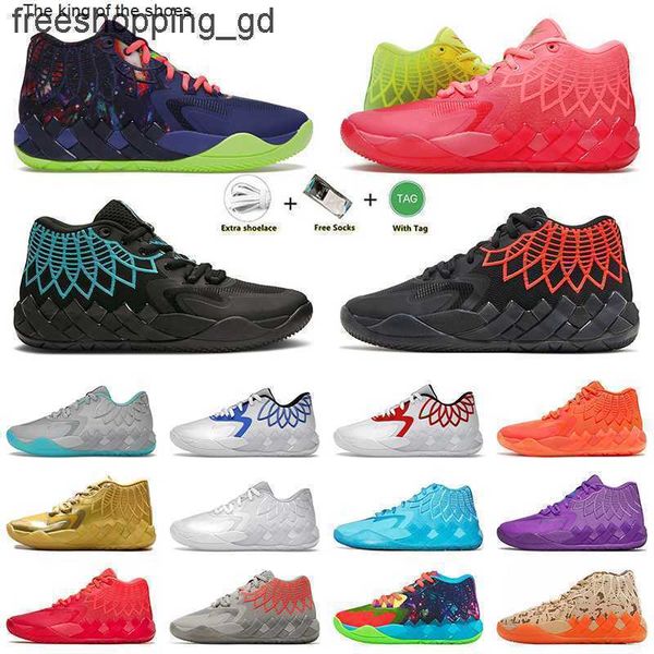 

2022 lamelo ball mb 01 basketball shoes rick red green and morty galaxy purple blue grey black queen buzz city melo sports shoe men trainers