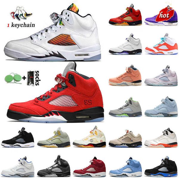 

2023 big size 13 jumpman 5s basketball shoes fashion high og 5 women mens athletic outdoor sport trainers nfls unc university blue raging bu