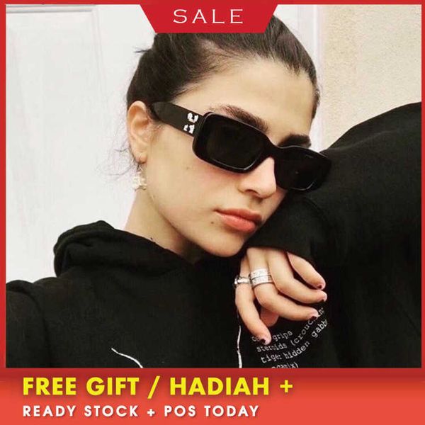 

luxury designer sunglasses off ti-de brand white small square plate ins same sunglass street ship hop sunglass oer1016, White;black