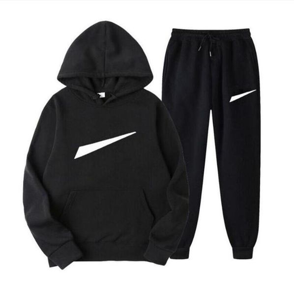 

new autumn tracksuits men's hoodie sportswear tech fleece windrunnersh fashion leisure sports jacket joggers running fitness coat 2 pie, Gray