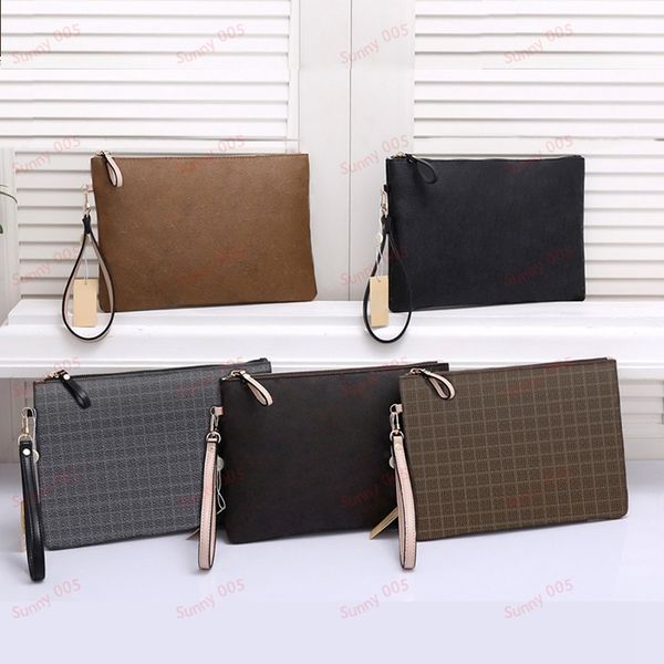 

designer clutch bag luxury briefcase fashion handbag purse portable briefcases multiple colors bags star flower pattern grid key pouch