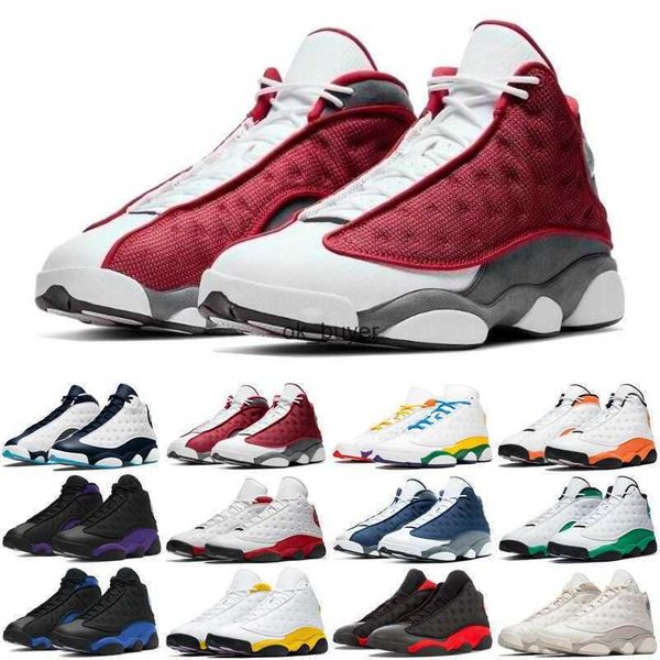 

13 13s men basketball sneaker obsidian red flint court purple del sol hyper royal gold glitter chicago mens trainers sports shoes wholesale