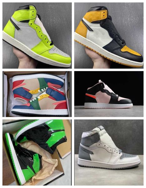 

basketball shoes high 1 mid og voodoo black phantom diamond shorts gs white shoes men's women's designer homage of home size 36-46