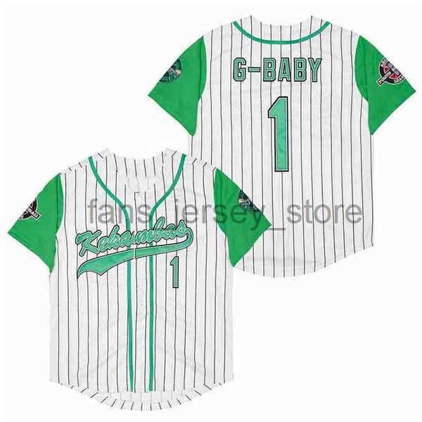 

1 g-baby evans kekambas usa movie baseball jerseys mens size s-2xl, Blue;black