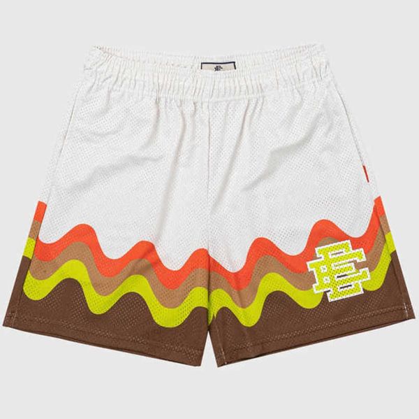 

luxury fashion ee men's shorts basic eric emanuel brand new york city skyline men women leisure fitness muscle sports pants mesh short, White;black