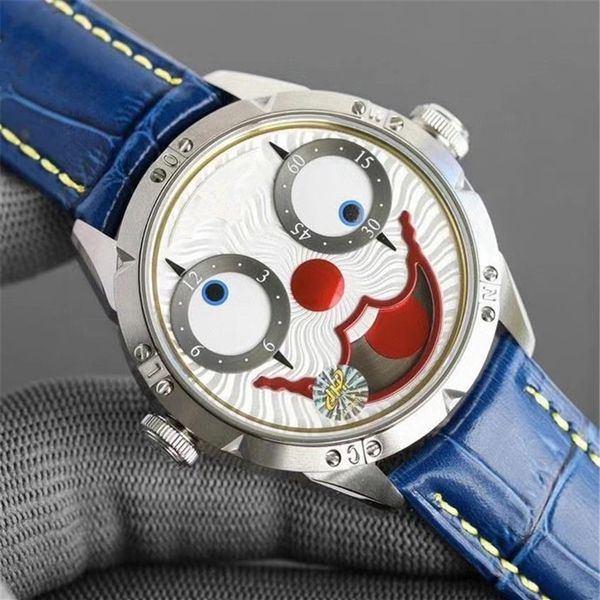 

fashion men watches quartz movement subdials work limited joker watch leather strap special unique stainless steel case it lifesty230k, Slivery;brown