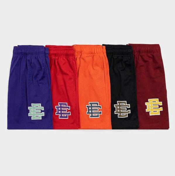 

luxury fashion men's ee shorts eric emanuel basic york city skyline men women jog pants casual loose fitness short muscle sports pant, White;black