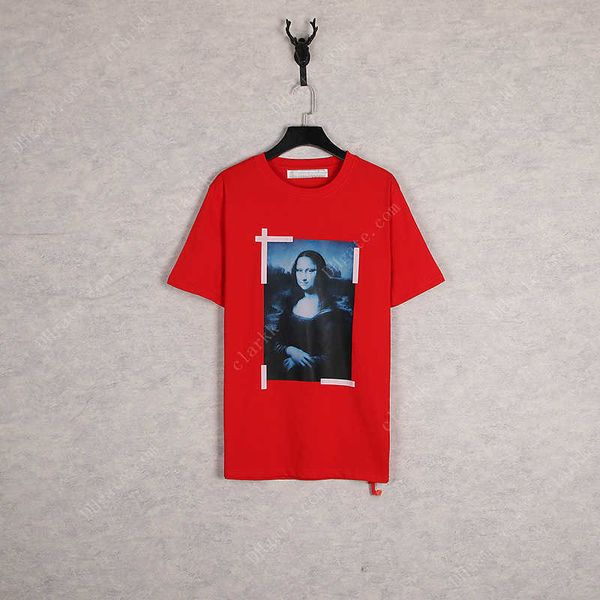 

t shirts fashion s mona lisa printing tee womens summer luxury designer tshirt casual streetwear shirt men, White;black