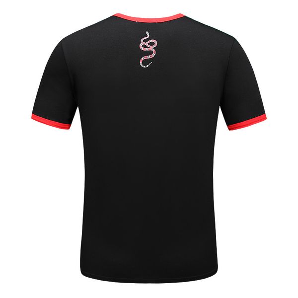 

luxury mens designer t shirt black red letter printed shirts short sleeve fashion brand designer tees s-7xl loose oversize, White;black