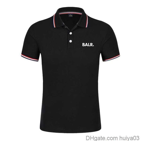

luxury polo men's t shirts balr street tide brand short-sleeved round neck loose short-sleeved cotton men's personality men's, White;black