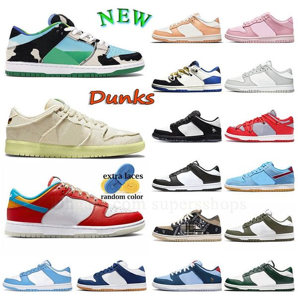 

casual lows basketball shoes chunky dunky mummy 2023 fashion new fruity pebbles why so sad medium olive panda pigeon fragment mens womens eu