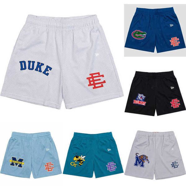 

men's fashion luxury ee shorts basic eric emanuel short new york city skyline men women jog pants sports basketball pant train run fitn, White;black