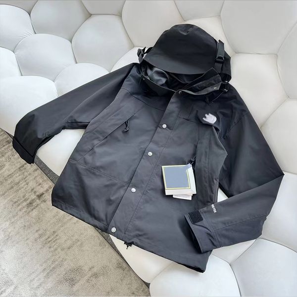 

2023 fashion mens designer jacket coat caps spring autumn men women windbreaker outerwear zipper hoodies jackets coats, Black;brown
