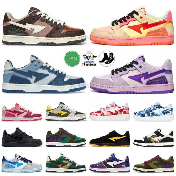 

authentic bapestas abc camo baketball shoes 20th pink blue army green stas sk8 designer sneakers black gold sliver vintage beige light blue