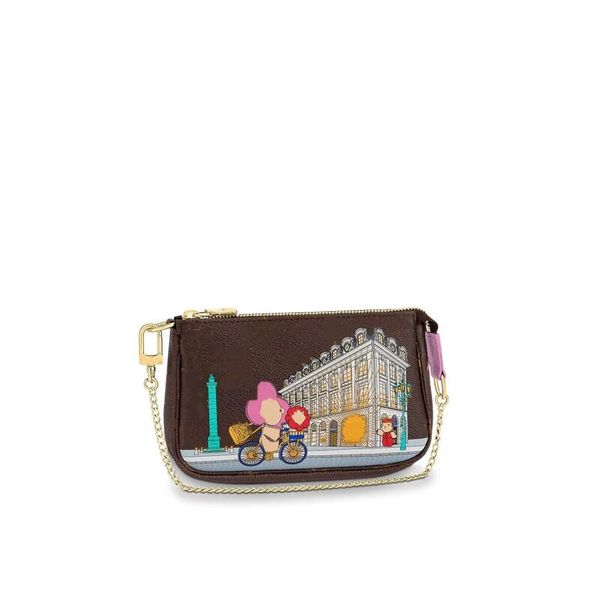 

m81760 mini pochette clutch bag designer handbag cross body shoulder envelope tote bag, Red;black