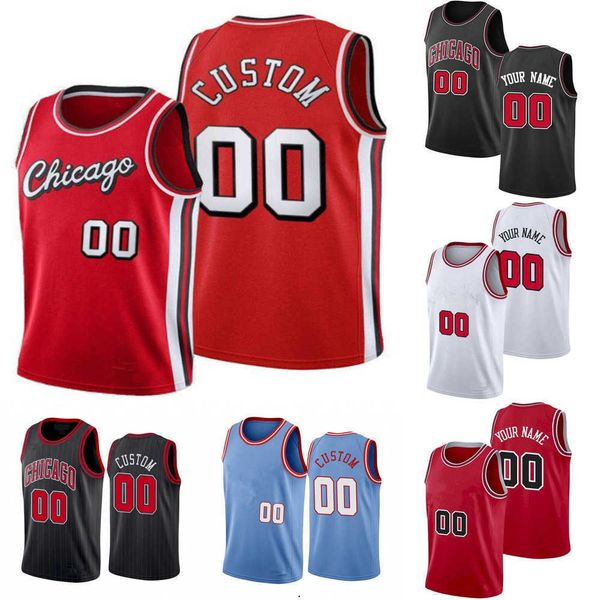 

basketball jerseys chicago''bulls''custom mens womens youth demar 11 derozan 9 nikola vucevic zach 8 lavine 2 lonzo ball, Black;red