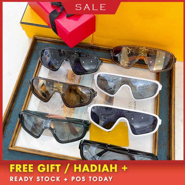 

luxury designer brand sunglasses uv400 f family ins net red of the same style male letter printing 1-piece lens female ffm0084, White;black
