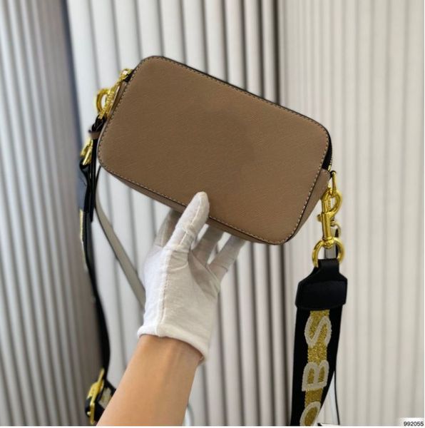 

bag snapsdesigners bag for women crossbody camera bag leather double zip color matching casual wide strap shoulder