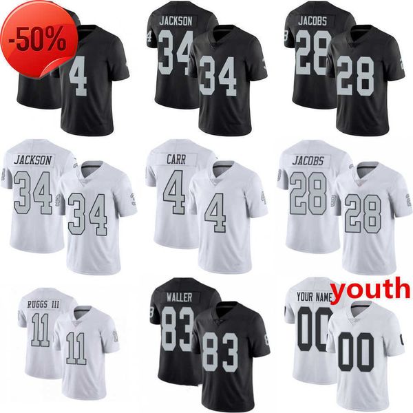 

football jerseys 17 davante adams men woman youth las vegas''raiders''jersey 83 darren waller 28 josh jacobs 98 maxx cro, Black;red