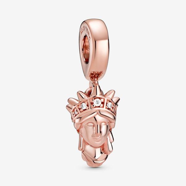 

statue of liberty pendant charms bracelets sterling silver dangle diy fit pandora designer jewelry women engagement gift, Bronze;silver