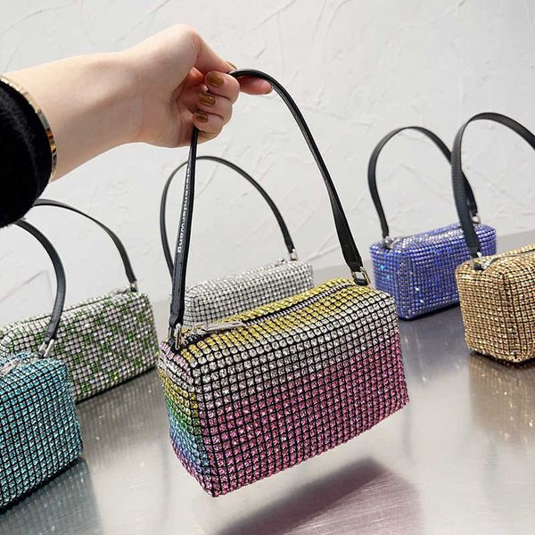 

tote bag diamonds totes shoulder bags soft designers handbag women designer bag fashion luxury colorful woman purse wallet 221221