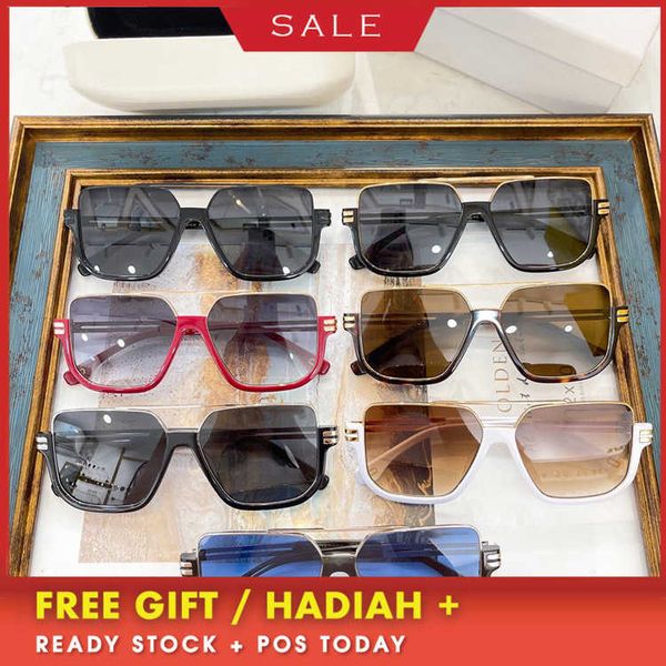 

luxury designer vintage sunglasses uv400 women m family personality fashion half frame male ins same thin female mj413, White;black