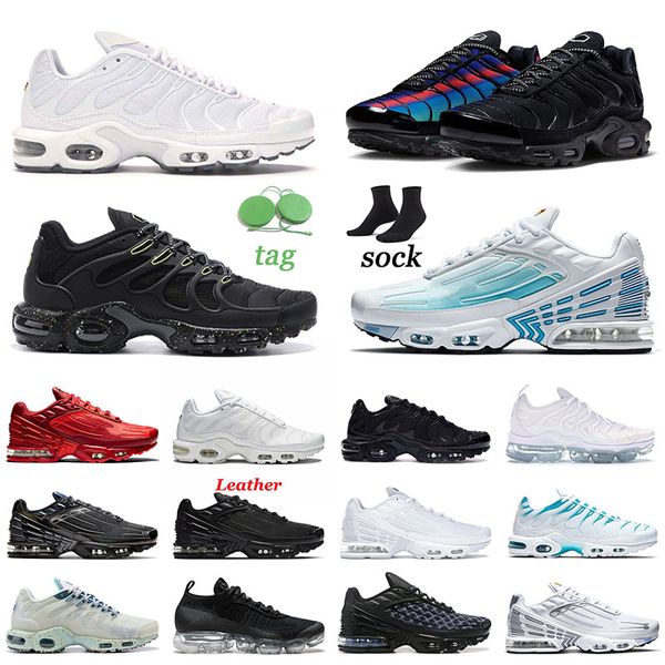 

designer tn plus running tn3 shoes mens terrascape triple black white wolf grey laser blue hyper blue unity women breathable sneakers sports