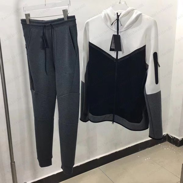 

tech men woman thick fleece designer pant tracksuit men sports pants jogger trousers tracksuits bottoms techfleece man joggers 52ez, Black