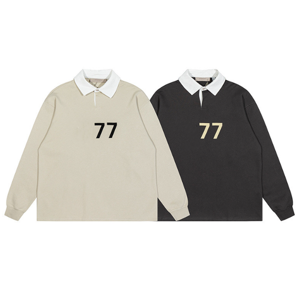 

high street loose digital floating shirt long sleeve sweater men's closing trend style couple, Black