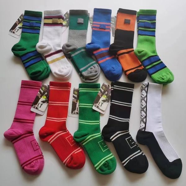 

socks street cotton bottom sports medium men's socks, Black