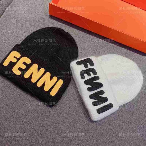 

beanie/skull caps designer new letter embroidery angora rabbit hair knitted cold hat casual versatile for men women ss6k, Blue;gray