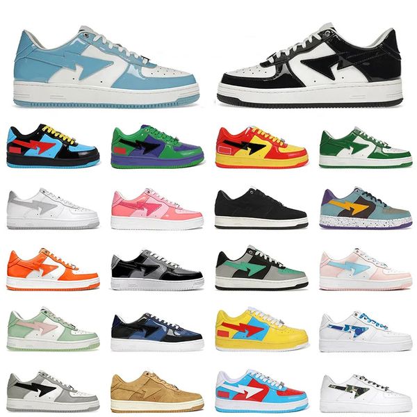 

sk8 casual running shoes men women bapesta shoe a bapestas sta low camo black white stars green coast red mix laser orange beige sude ge sax