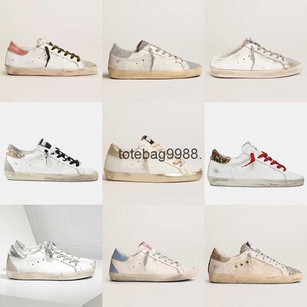 

fashion italy super star sneakers woman superstar casual shoes leather trainers sequin classic white do-old dirty, Black