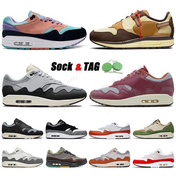 

fashion 2022 mens women 1 87s shoes runner running shoe patta rush maroon patta black have a day grey windbreaker evolution of icons univers