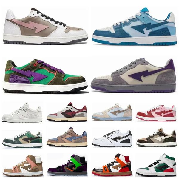 

bapestas baped sk8 sta mens running shoes sk8 bapesta designer camo black white green red orange camouflage men women trainers sports sneake