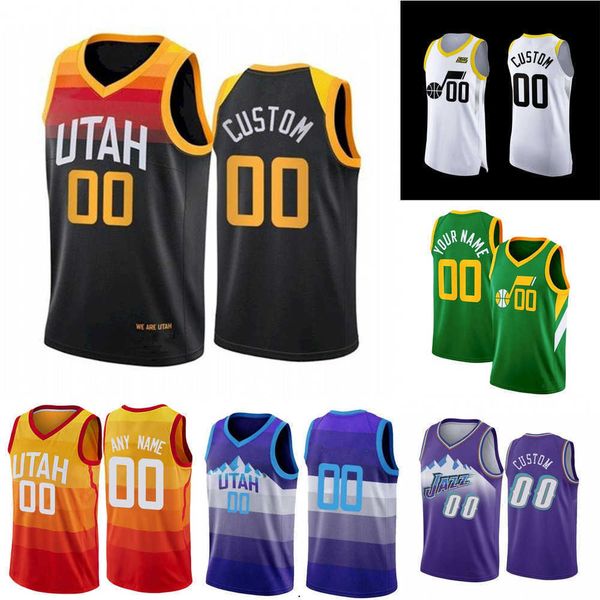 

basketball jerseys mens womens youth utah''jazz''custom 30 ochai agbaji 33 johnny juzang 00 clarkson john 12 stockton ka, Black;red