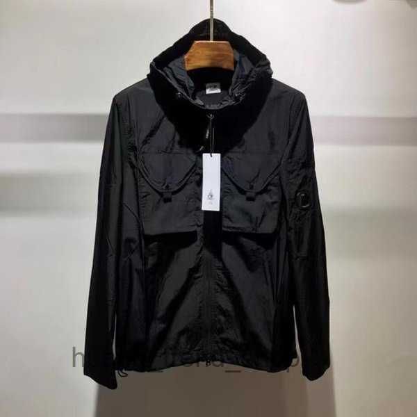 

autumn designer mens jackets stong spring island cp coat fashion hooded hoodies men sports outerwear clothing casual zipper coats man, Black