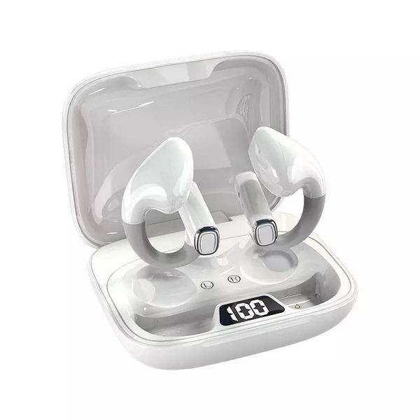 

bt500 tws wireless earphones charging case power led display bluetooth earbuds sports ear hook headphones with earhook 480h standby time