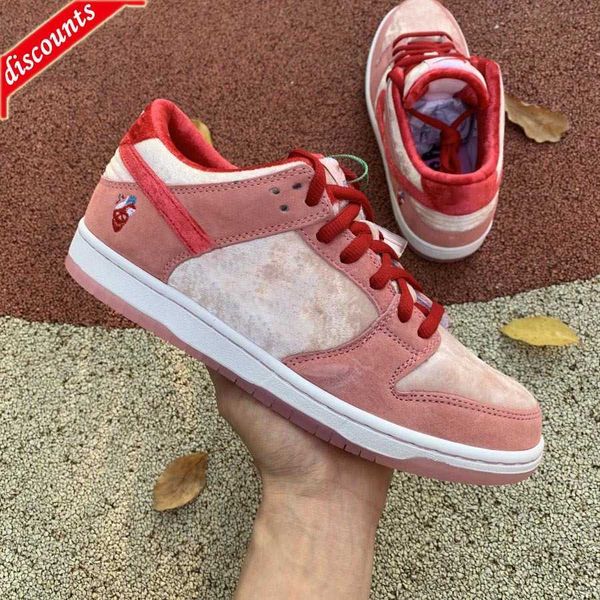 

sb authentic dunks strangelove shoes skateboards low valentine's day pink red white men women sport sneakers with special box239q, Black