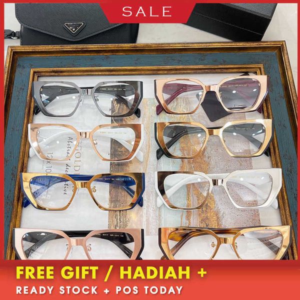 

luxury designer sunglasses 2022 new p family irregular eyeglass frame women's style ins same personalized myopia pr85wv, White;black